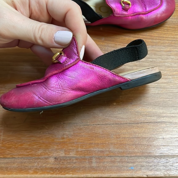 Gucci Kids princetown’s  -Children's Princetown metallic leather mule/ loafer - Picture 15 of 17